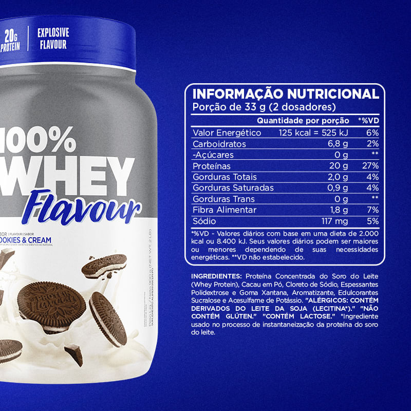 100% Whey Flavour Cookies & Cream Atlhetica Nutrition Pote 900g