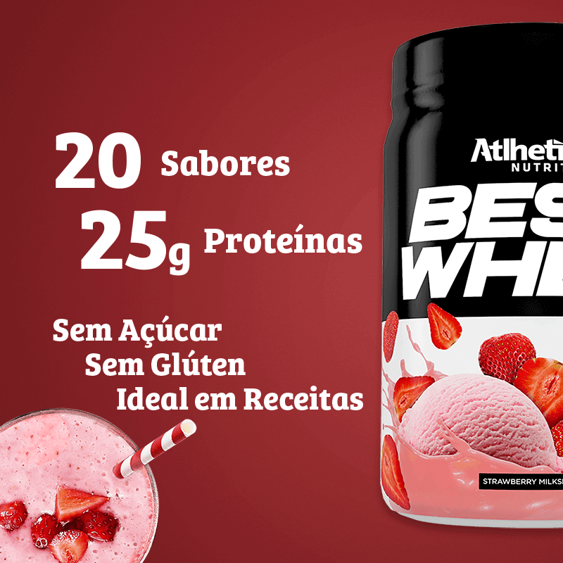 Best Whey Protein Atlhetica Nutrition Strawberry Milk Shake 450g