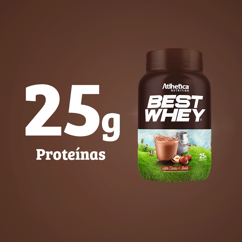 Best Whey Protein Leite, Cacau & Avelã Atlhetica Nutrition 900g