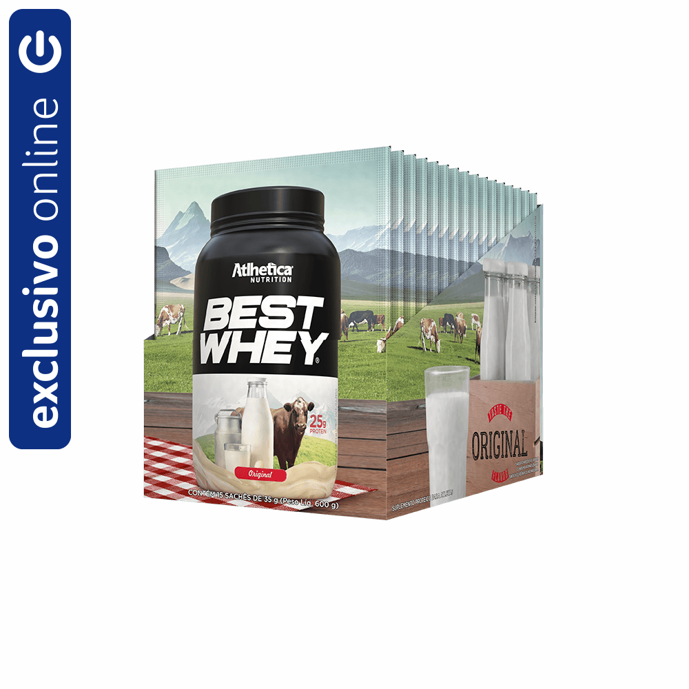 Best Whey Protein Atlhetica Nutrition Original 15 Sachês De 35g