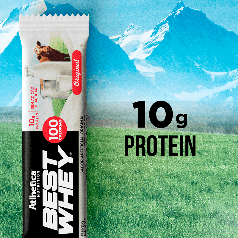 Best Whey Bar Atlhetica Nutrition Original Display 12 Unidades De 30g