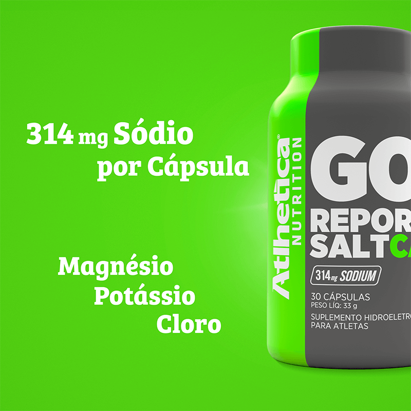 GO! Repor Salt Atlhetica Nutrition 30 Cápsulas