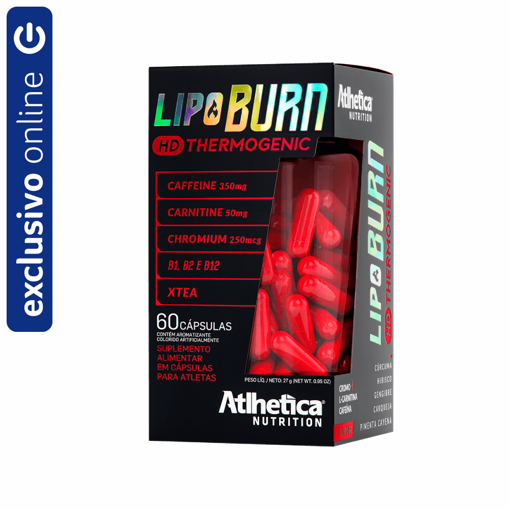 Lipo Burn HD Thermogenic Atlhetica Nutrition 60 Cápsulas