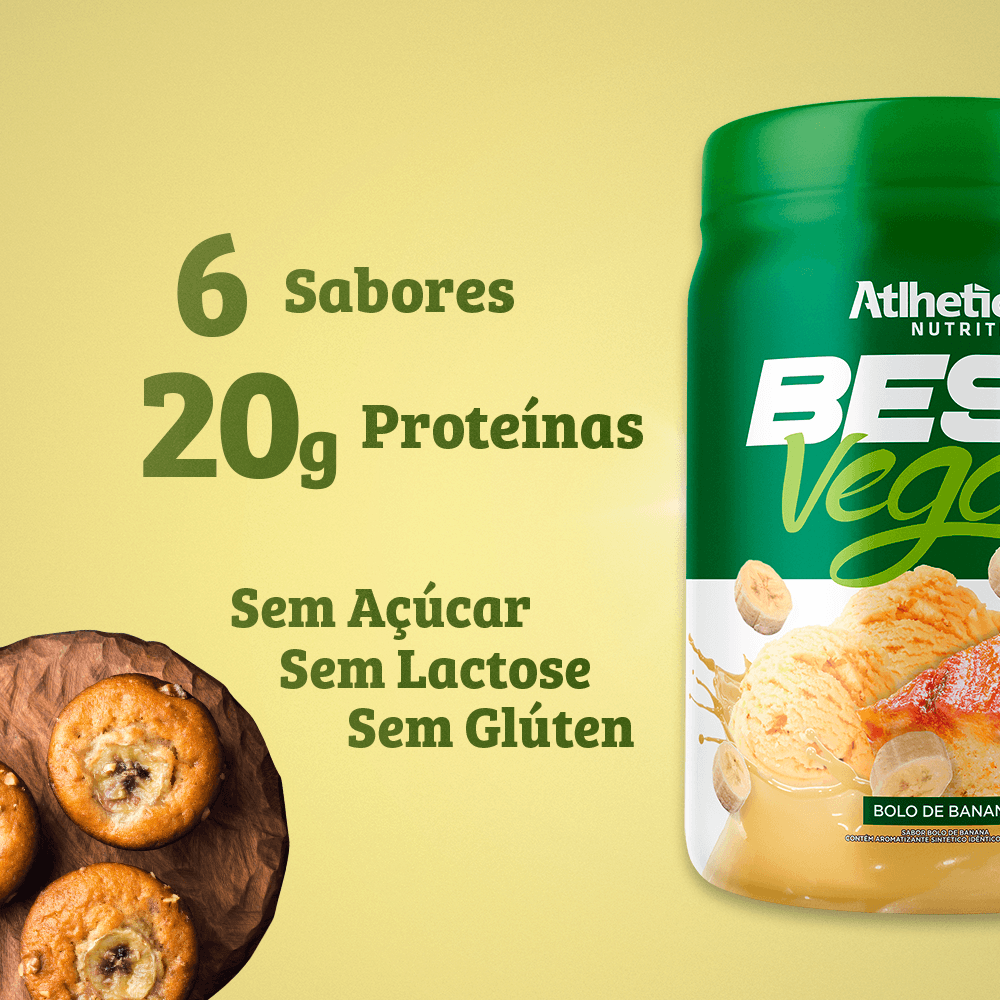Best Vegan Protein Atlhetica Nutrition Bolo De Banana 500g