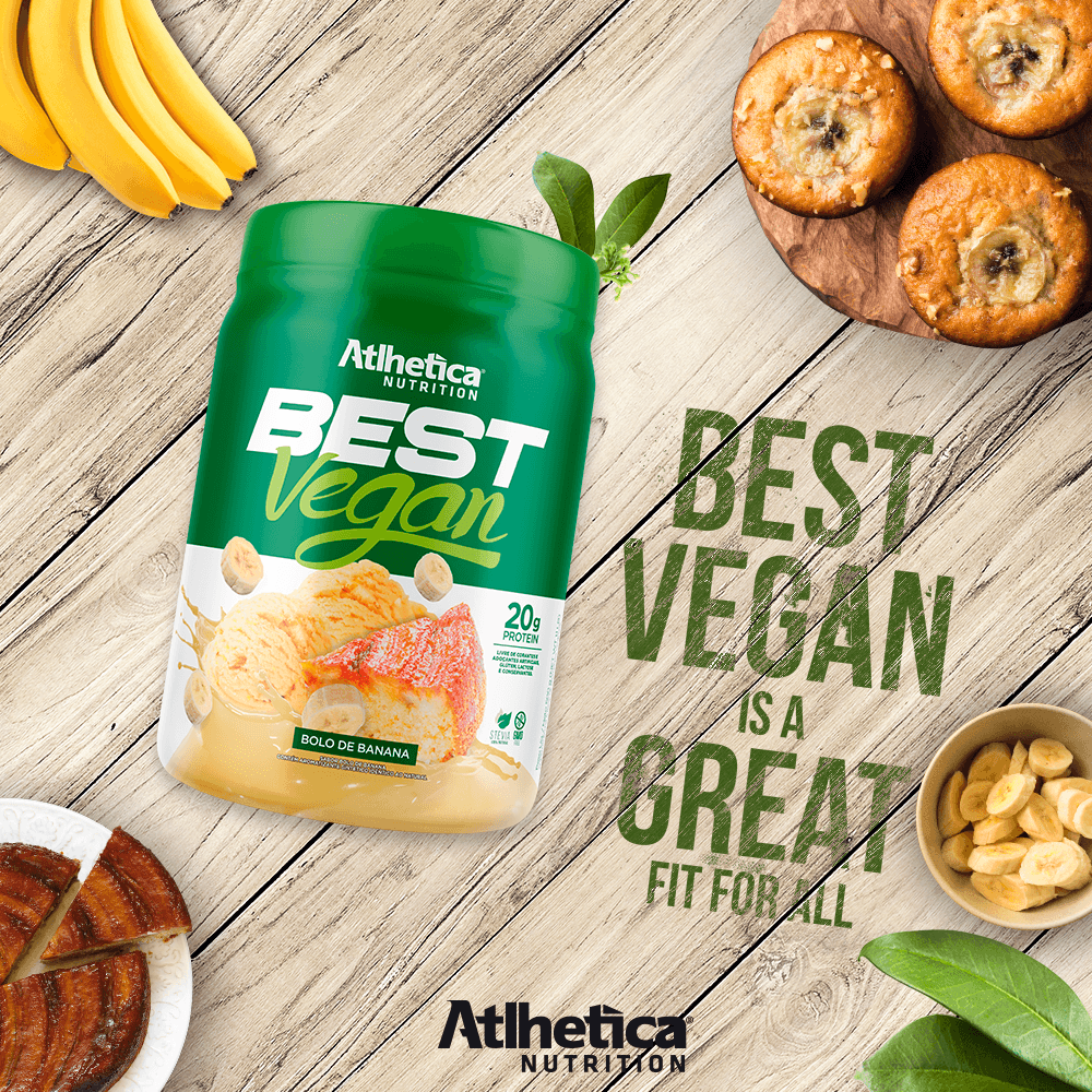 Best Vegan Protein Atlhetica Nutrition Bolo De Banana 500g