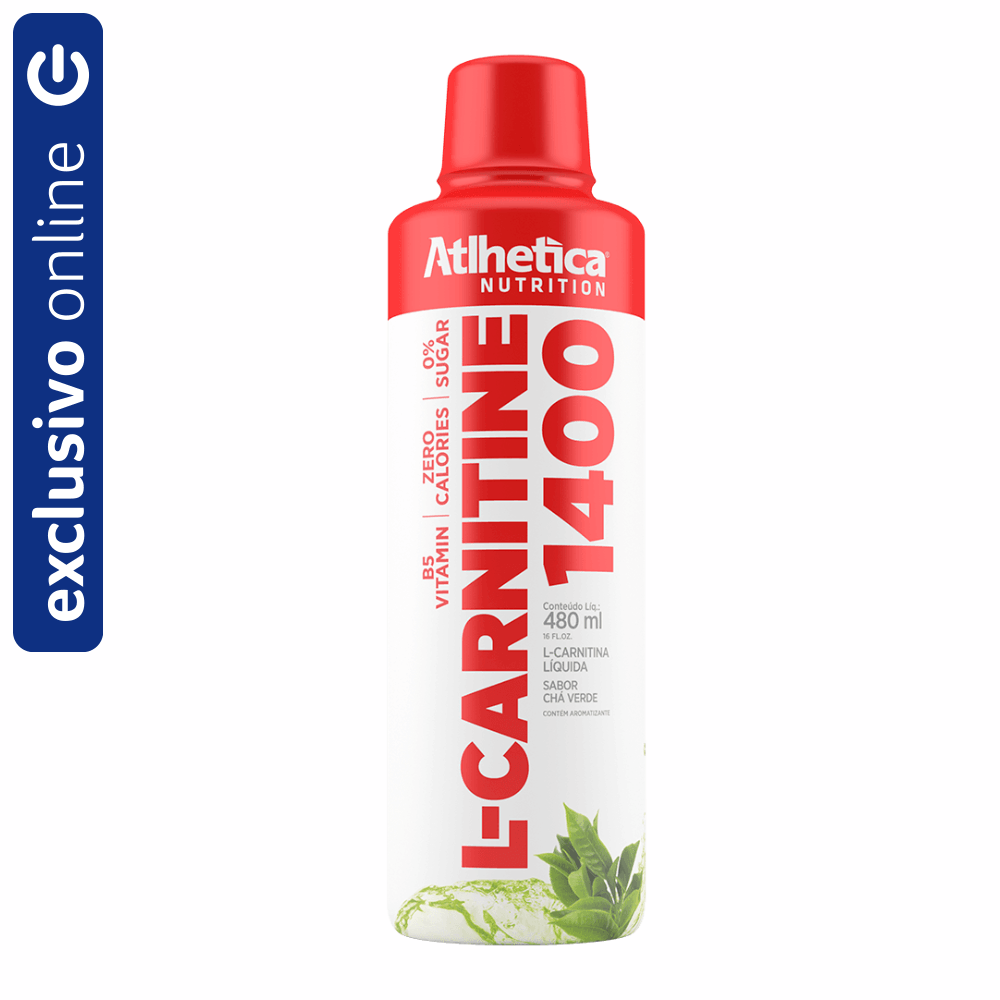 L-Carnitine 1400 Chá Verde Atlhetica Nutrition 480Ml