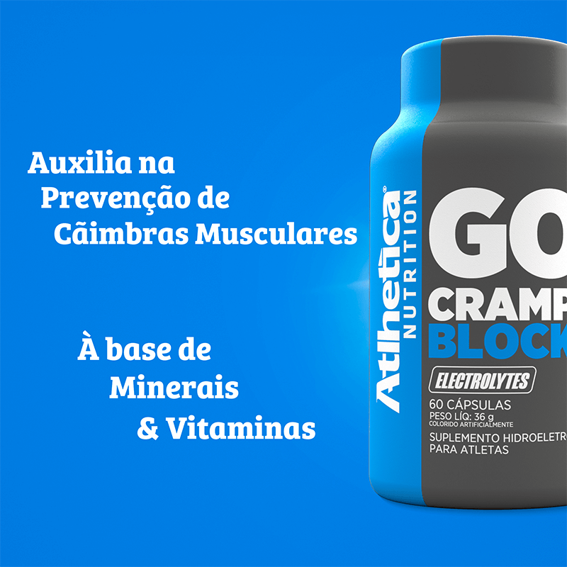GO! Cramp Block Atlhetica Nutrition 60 Cápsulas