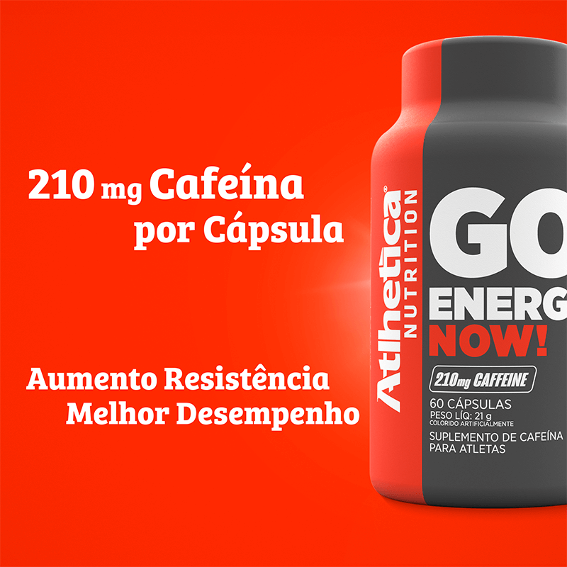 GO! Energy Now Cafeína Atlhetica Nutrition 210mg