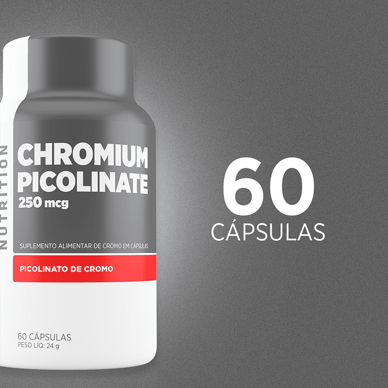 Chromium Picolinate 250 mcg Atlhetica Nutrition 60 Cápsulas