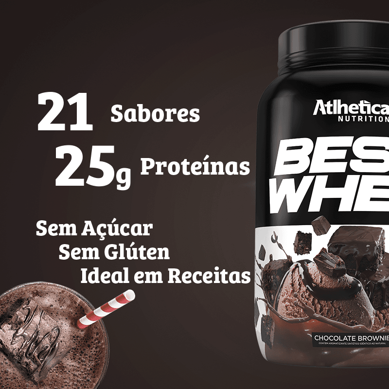 Best Whey Protein Atlhetica Nutrition Brownie Chocolate 900g