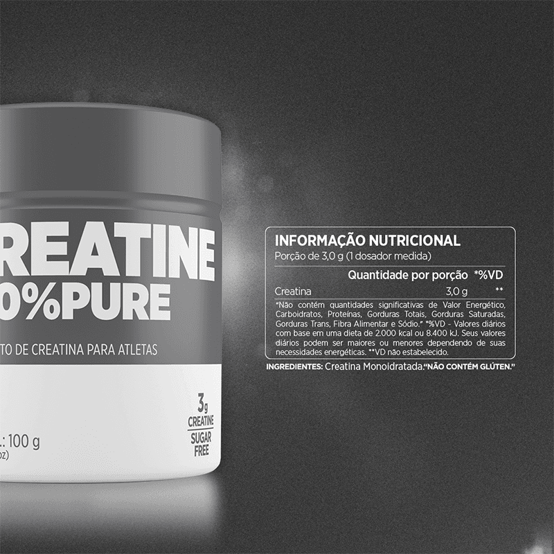 Creatine 100% Pure Natural Atlhetica Nutrition 100g