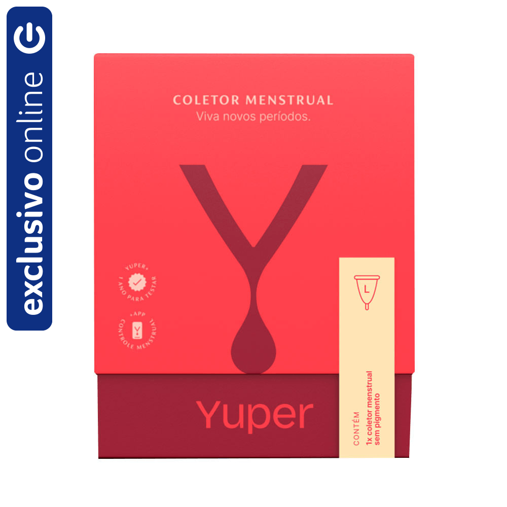 Coletor Menstrual Yuper Sem Pigmento Tamanho L (30 anos ou mais)