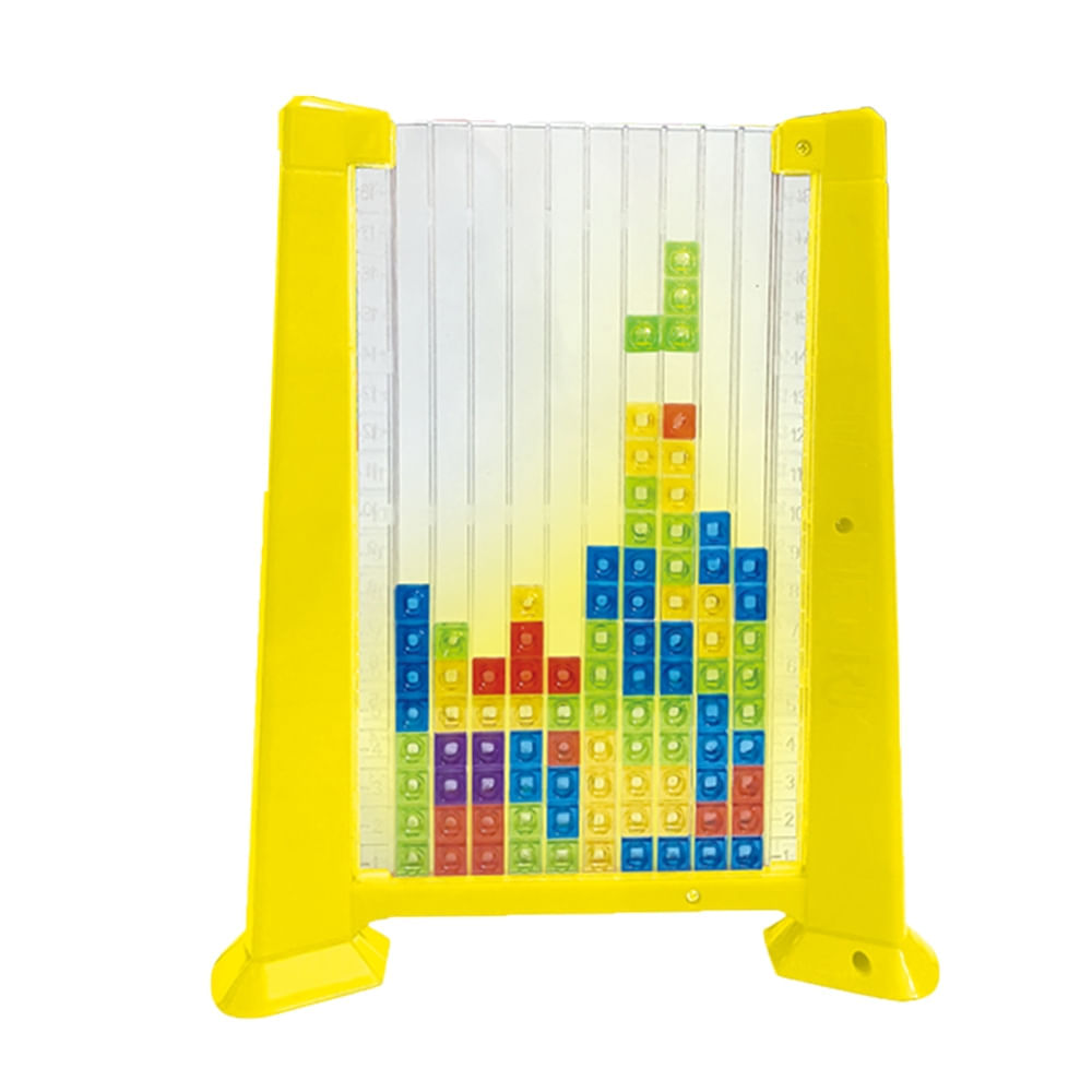 Jogo Tetrix Multikids Amarelo Peças Que Brilham No Escuro