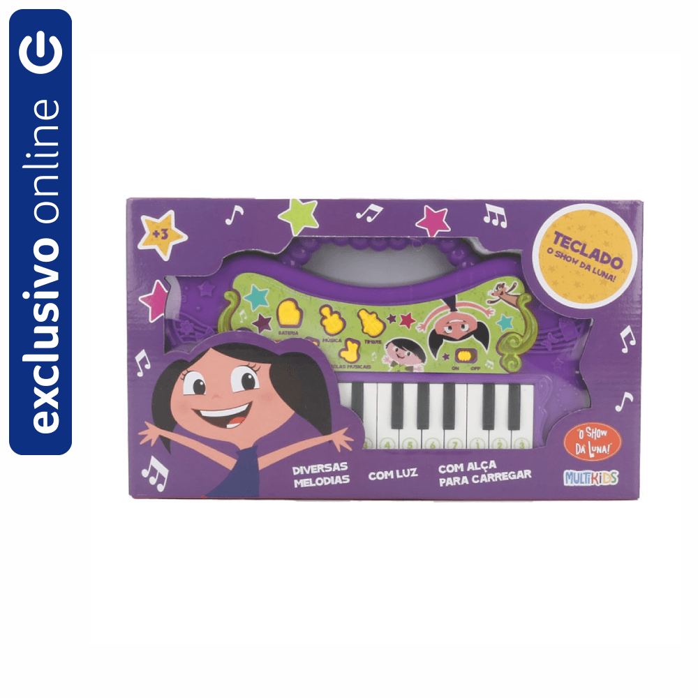 Teclado Musical Multikids O Show da Luna