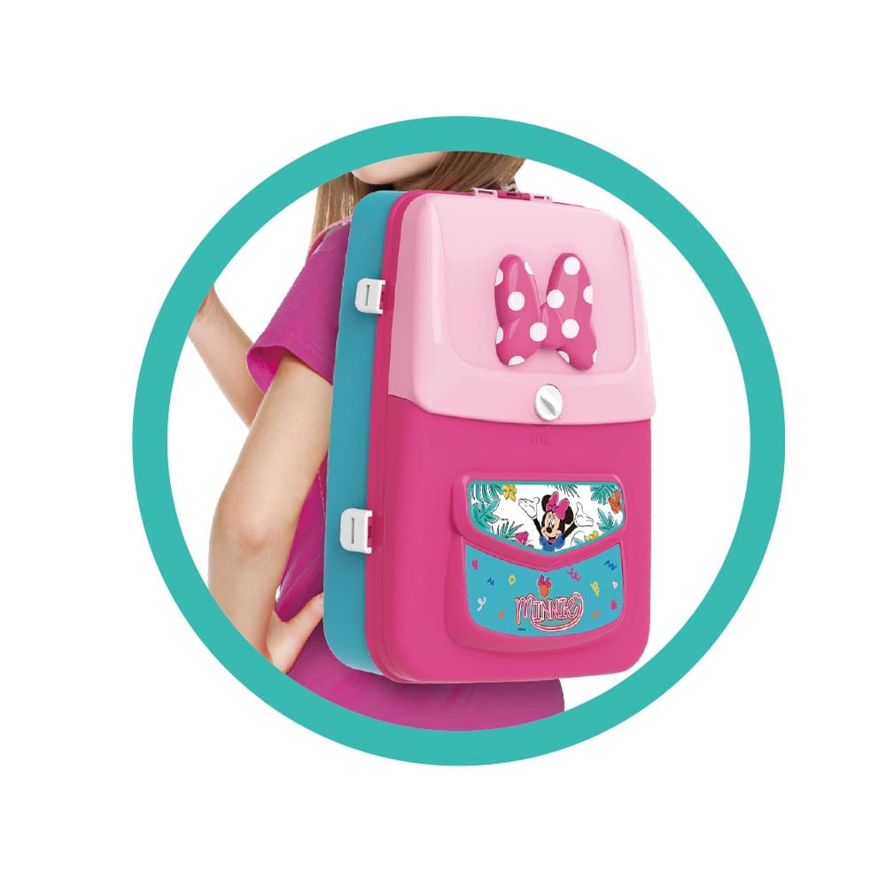Mochila De Atividades Multikids Minnie Com Canetinhas E Acessórios