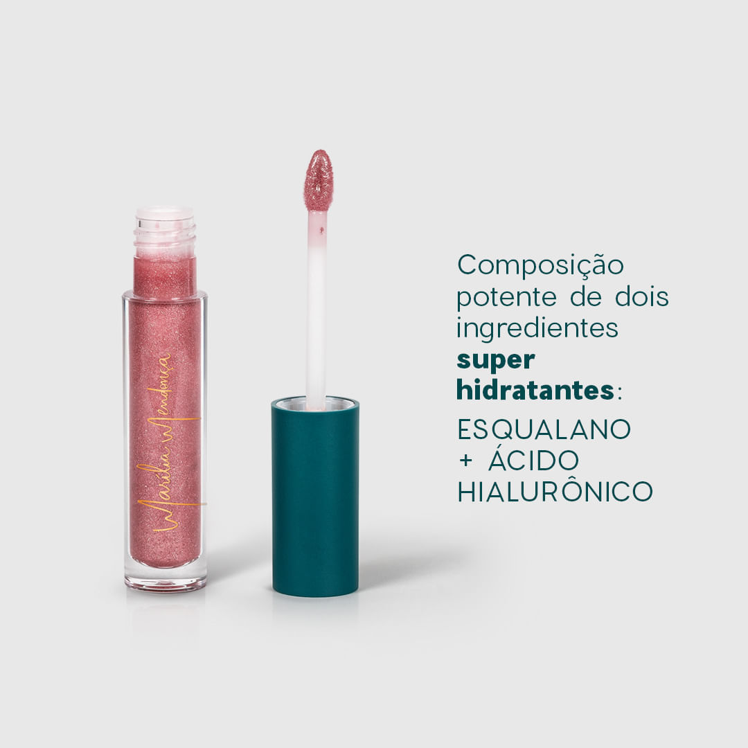Brilho Labial Marília Mendonça By Océane Lip Gloss Rose 3,8g