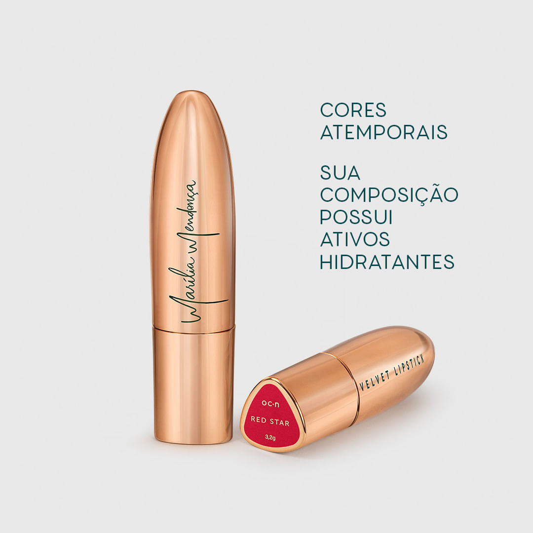Batom Marília Mendonça By Océane Vermelho 3,2g