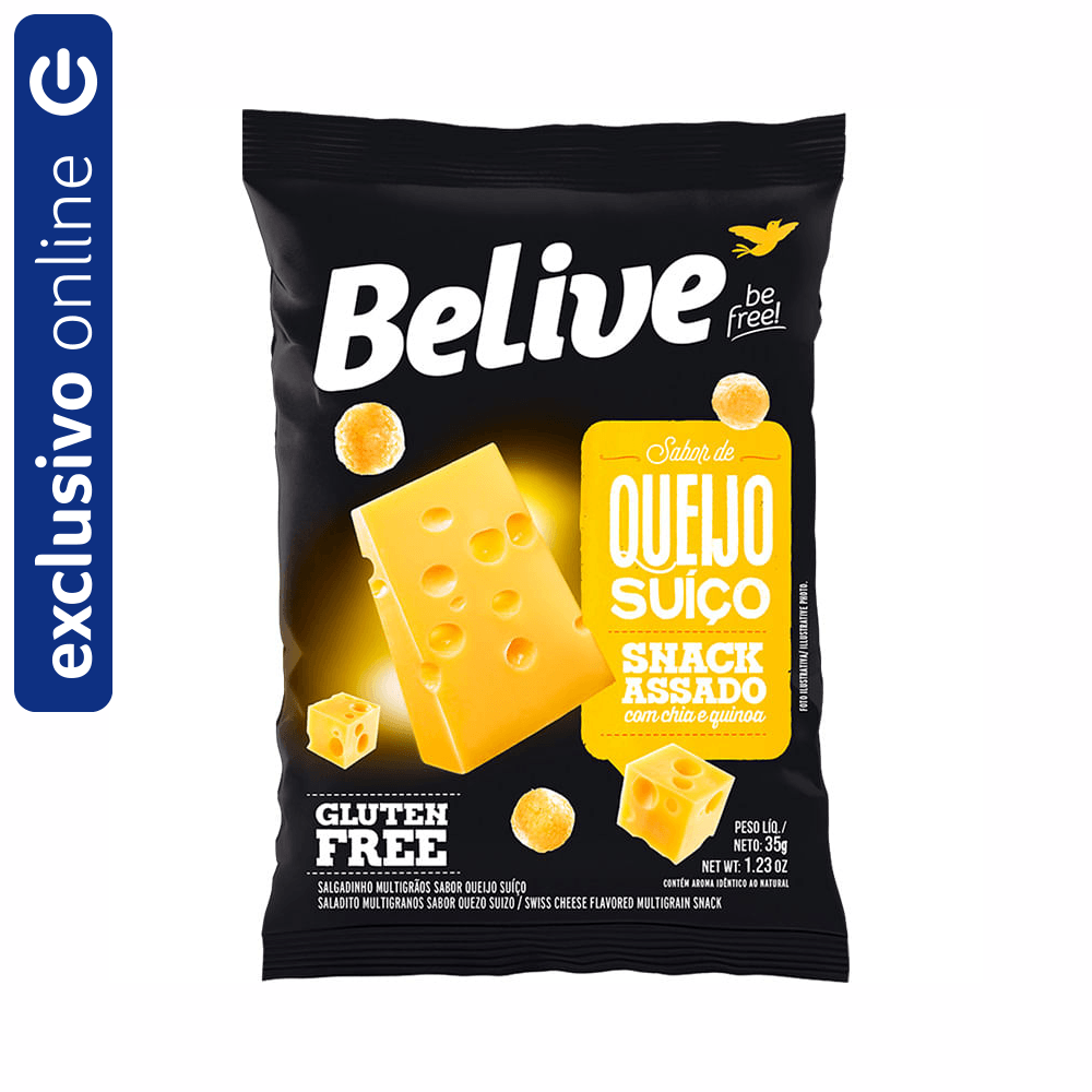 Snacks Multigrãos Belive Queijo 35g