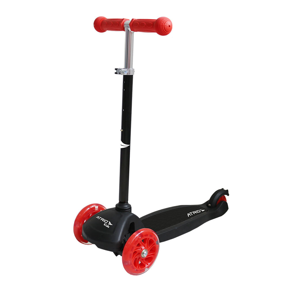 Patinete 3 Rodas Atrio Led Preto
