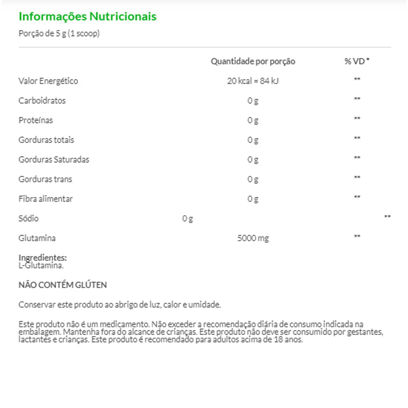 Glutamine Neutro Nutrify 150g