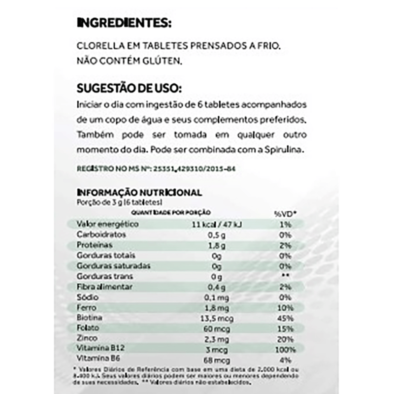 Clorella Premium Puravida 100g