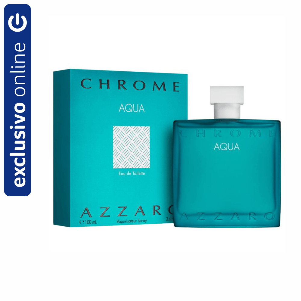Azzaro Chrome Aqua Eau De Toilette Perfume Masculino 100Ml