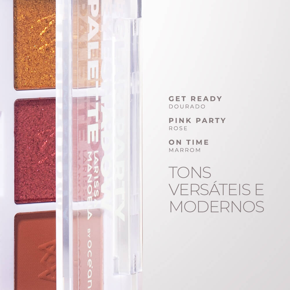 Paleta De Sombras Larissa Manoela By Océane Glam Party Eyeshadow 4,4g