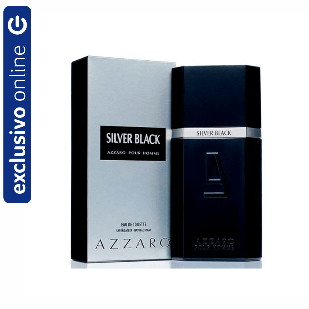 Azzaro Silver Black Pour Homme Eau De Toilette Perfume Masculino 100Ml