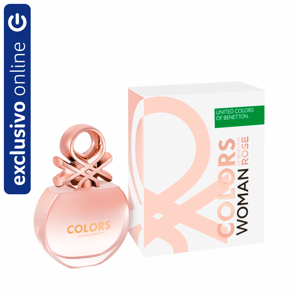 Benetton Colors Woman Rose Eau de Toilette Perfume Feminino 80ml