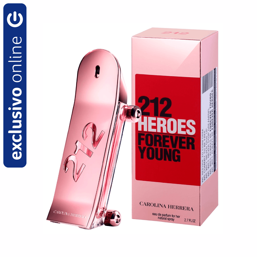 Carolina Herrera 212 Heroes Forever Young Eau De Parfum Feminino 80Ml