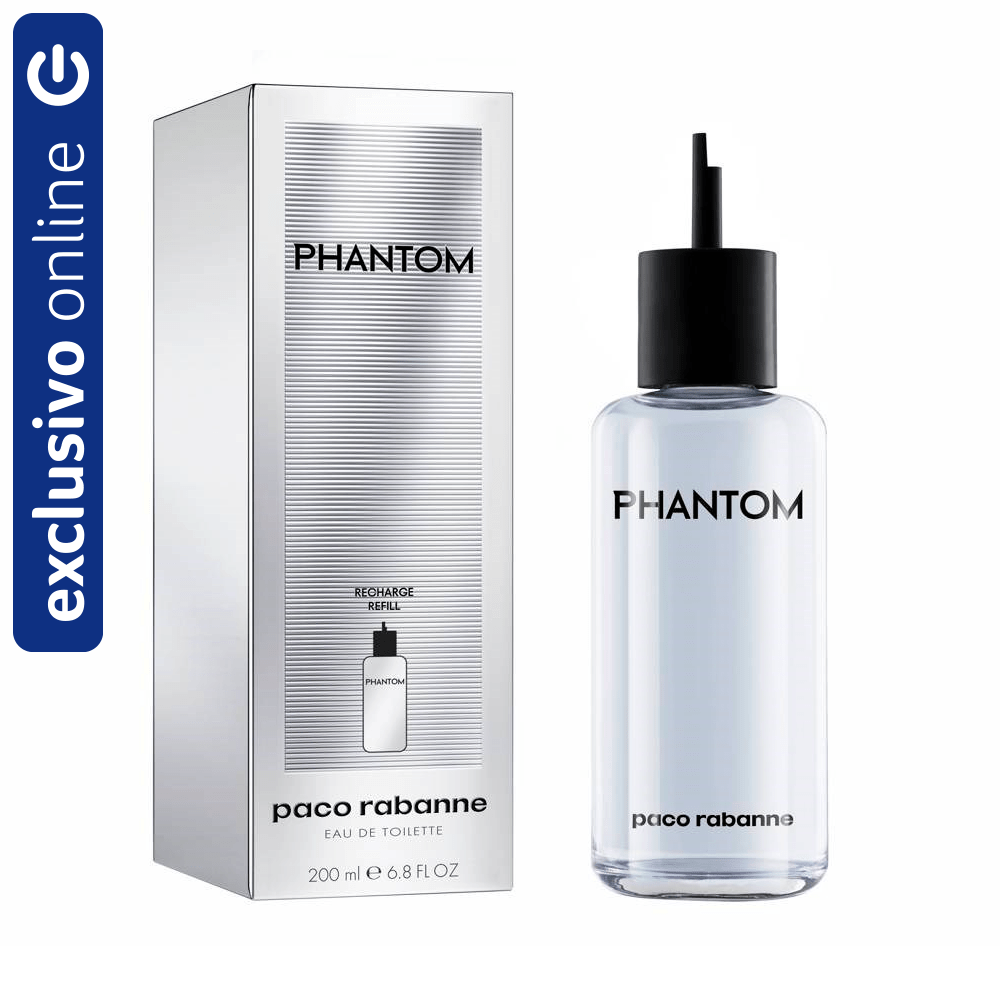 Refil Paco Rabanne Phantom Eau de Toilette Perfume Masculino 200ml