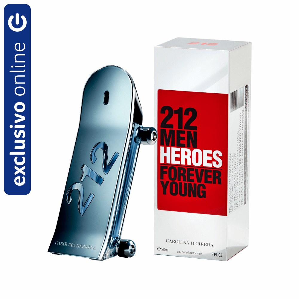 Perfume Masculino 212 Heroes Man Eau De Parfum Carolina Herrera 90ml