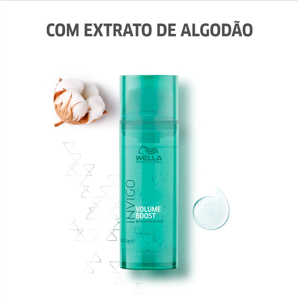 Máscara De Tratamento Invigo Volume Boost Crystal Wella Professionals 145Ml
