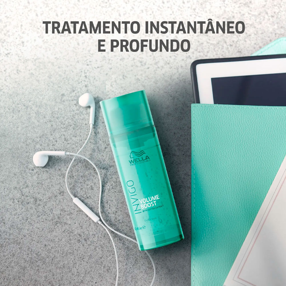 Máscara De Tratamento Invigo Volume Boost Crystal Wella Professionals 145Ml