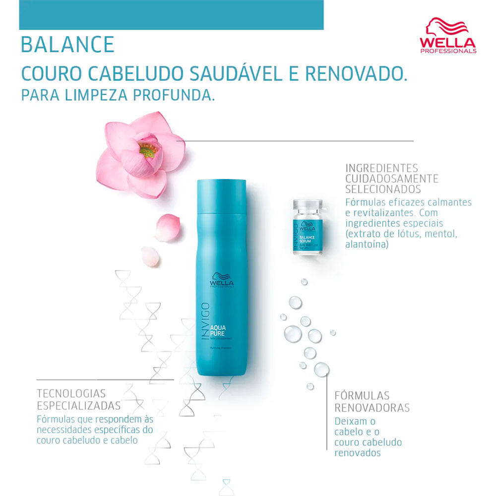 Shampoo Antirresíduos Invigo Balance Aqua Pure Wella Professionals 250ml
