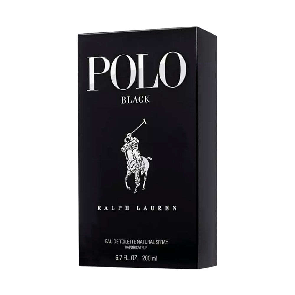 Ralph Lauren Polo Black Eau De Toilette Perfume Masculino 200Ml