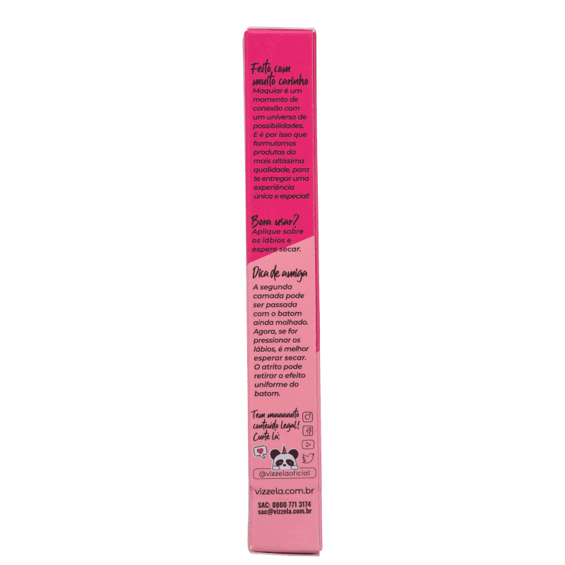 Batom Líquido Vizzela Dog Lovers Cor 13 Labrador 3,5g