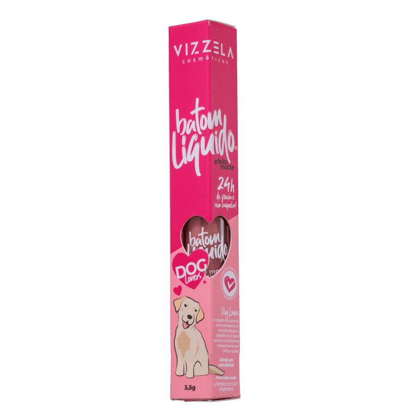 Batom Líquido Vizzela Dog Lovers Cor 13 Labrador 3,5g