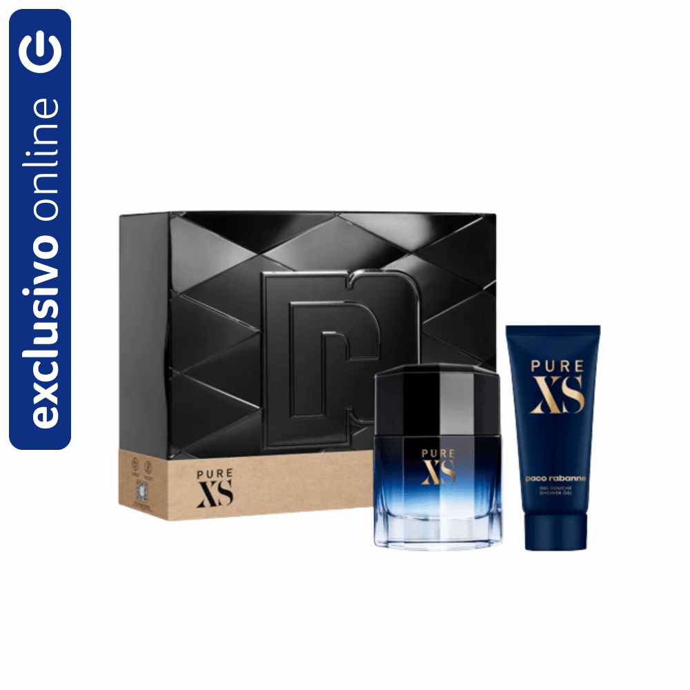 Paco Rabanne kit Pure XS Masculino Eau de Toilette 100ml + Gel de Banho 10ml