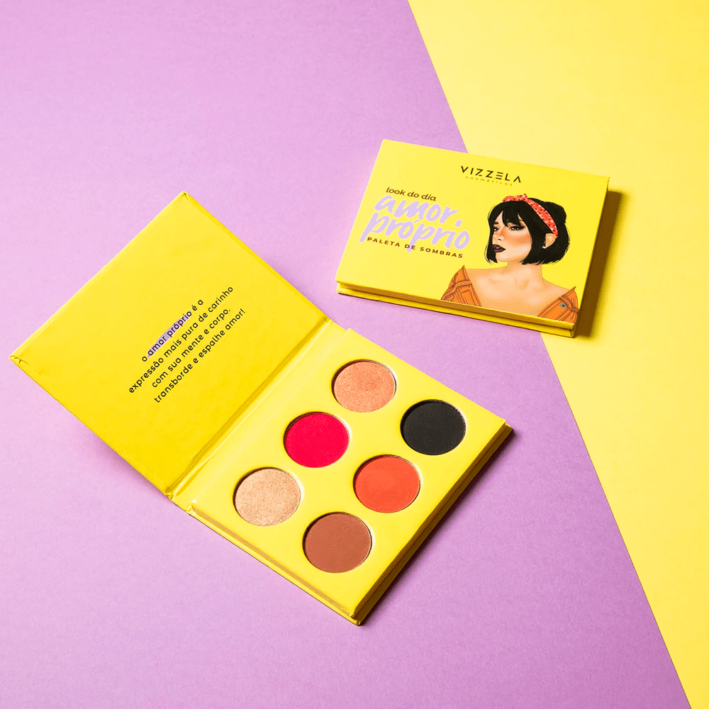 Paleta De Sombras Vizzela Look Do Dia Amor Próprio
