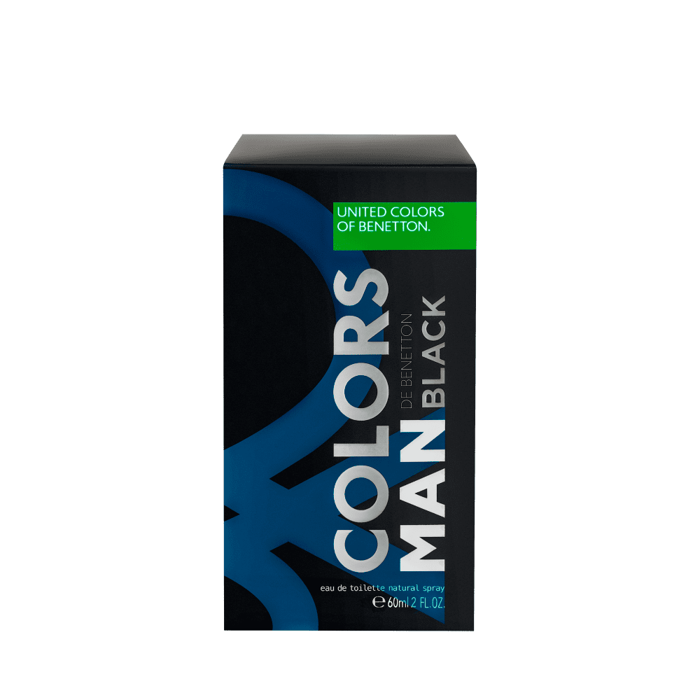 Benetton Colors Man Black Eau De Toilette Perfume Masculino 60ml