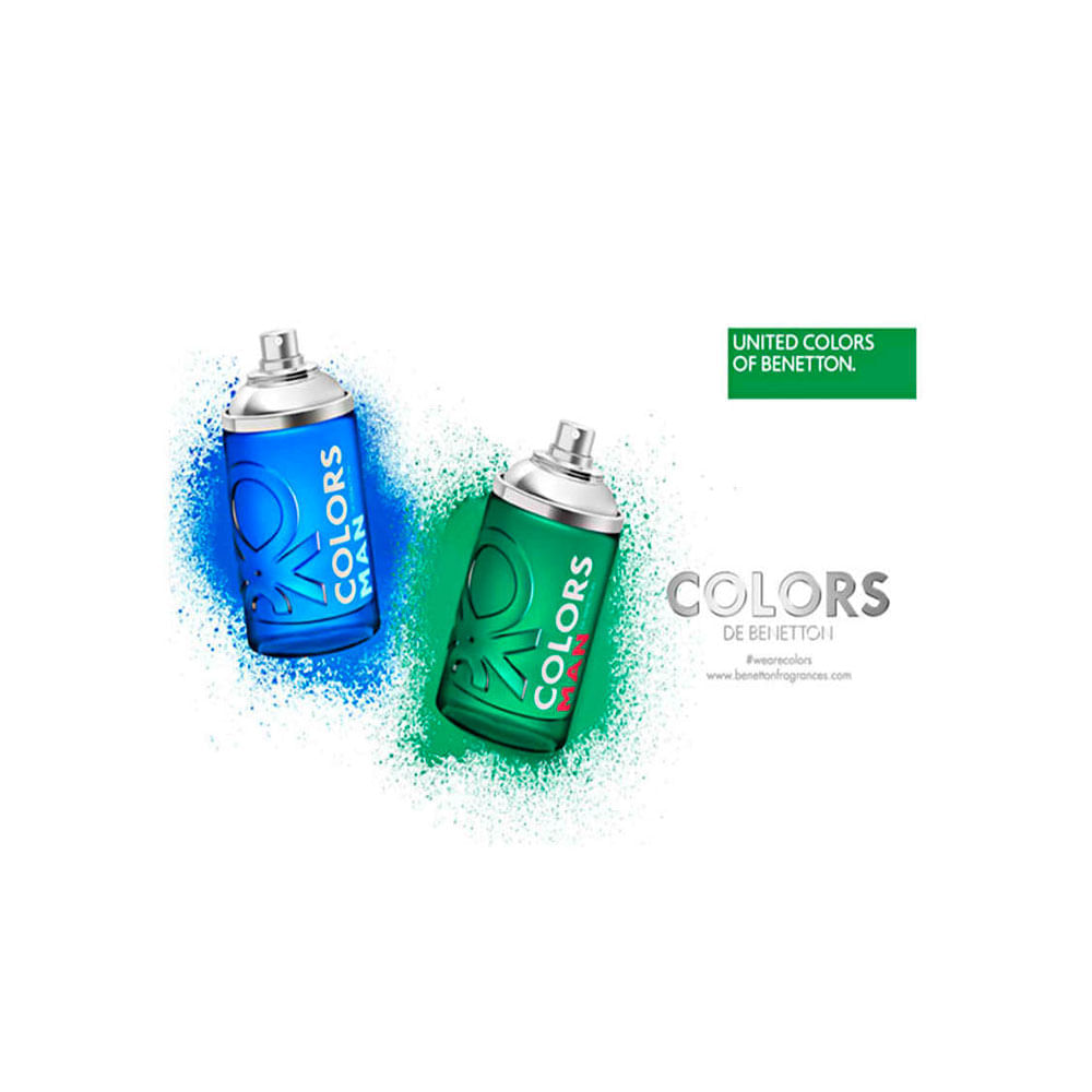 Benetton Colors Man Blue Eau de Toilette Perfume Masculino 100 ml