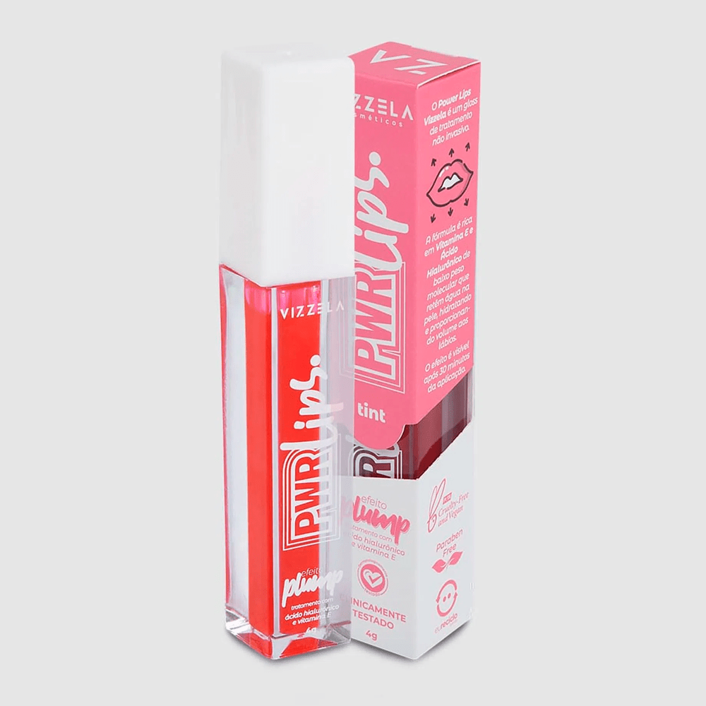 Gloss Labial Power Lips Tint Vizzela 4g