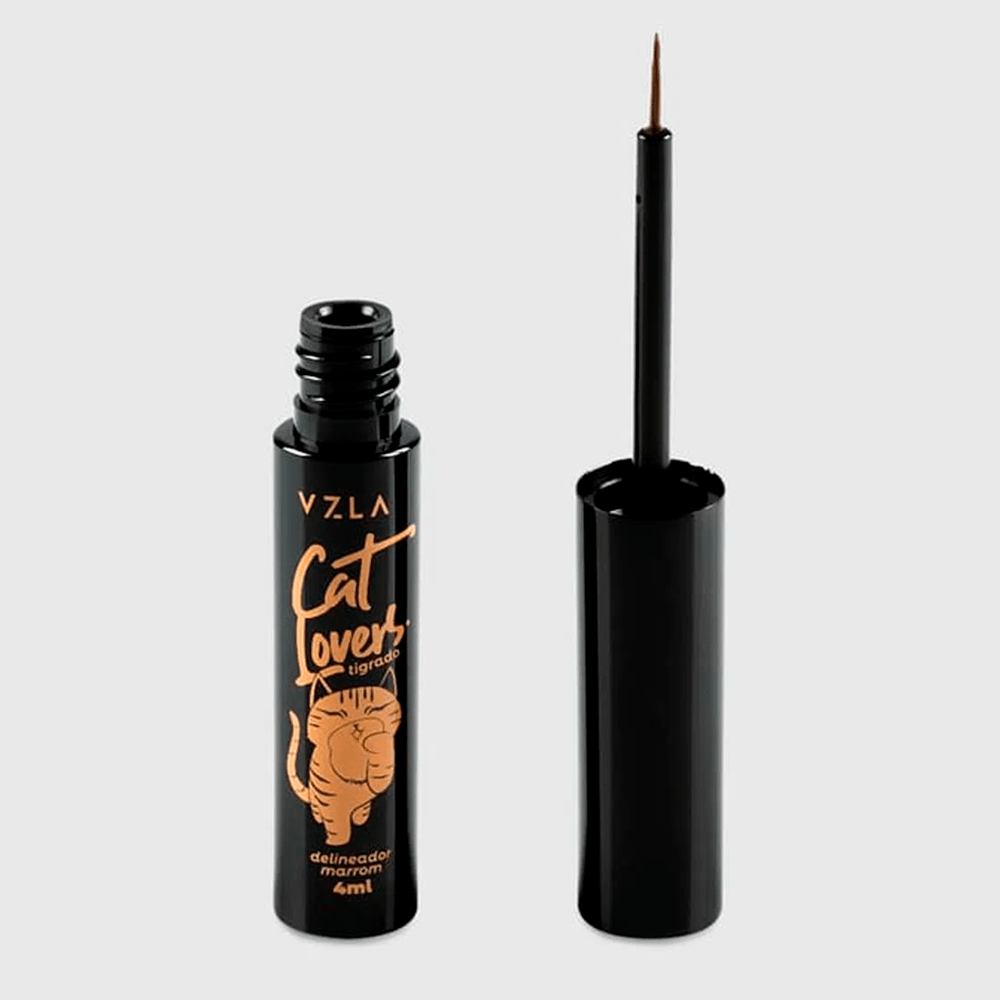 Delineador Marrom Cat Lovers Vizzela 4Ml