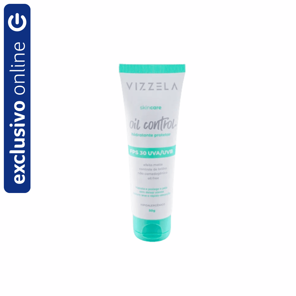 Creme Hidratante Facial Vizzela Oil Control FPS 30 50g
