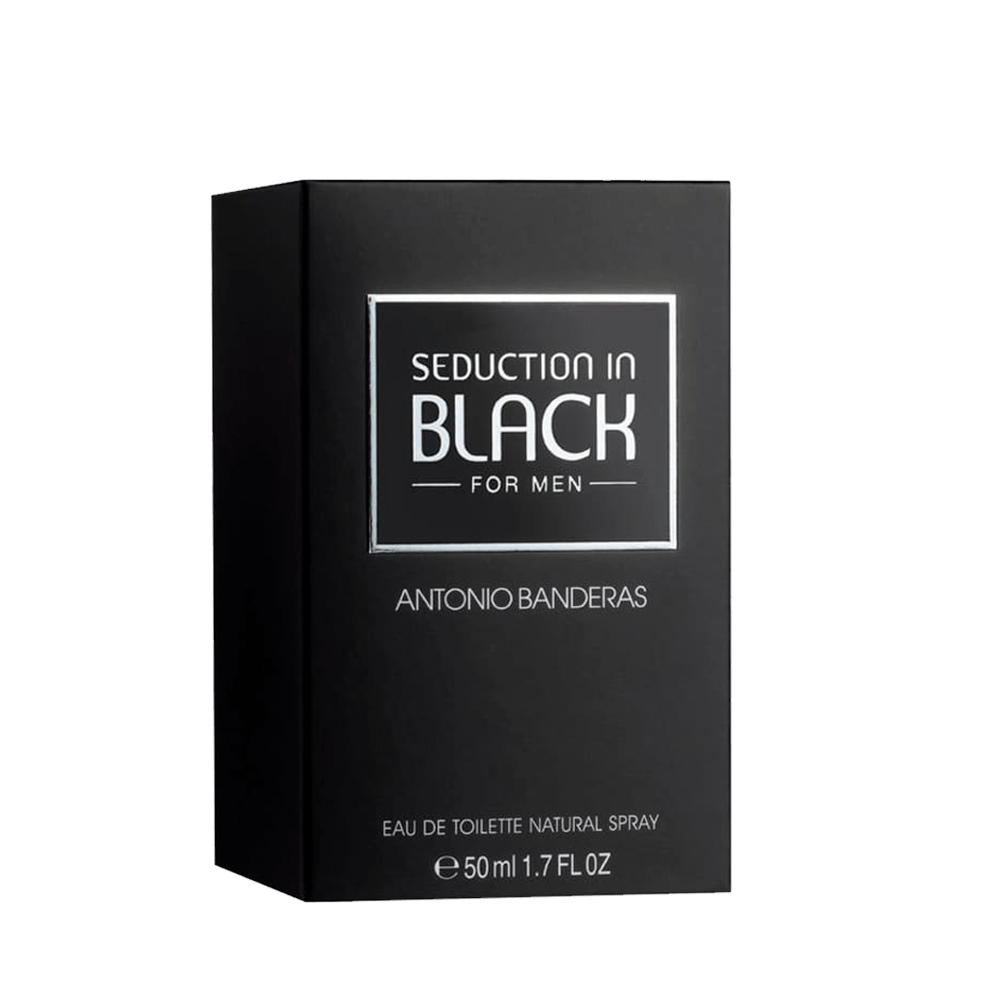 Antonio Banderas Seduction Black for Men Eau de Toilette Perfume Masculino 50 ml