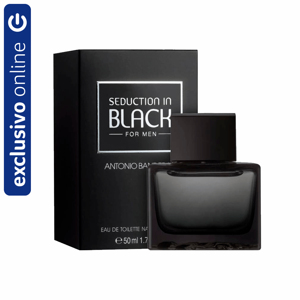 Antonio Banderas Seduction Black for Men Eau de Toilette Perfume Masculino 50 ml
