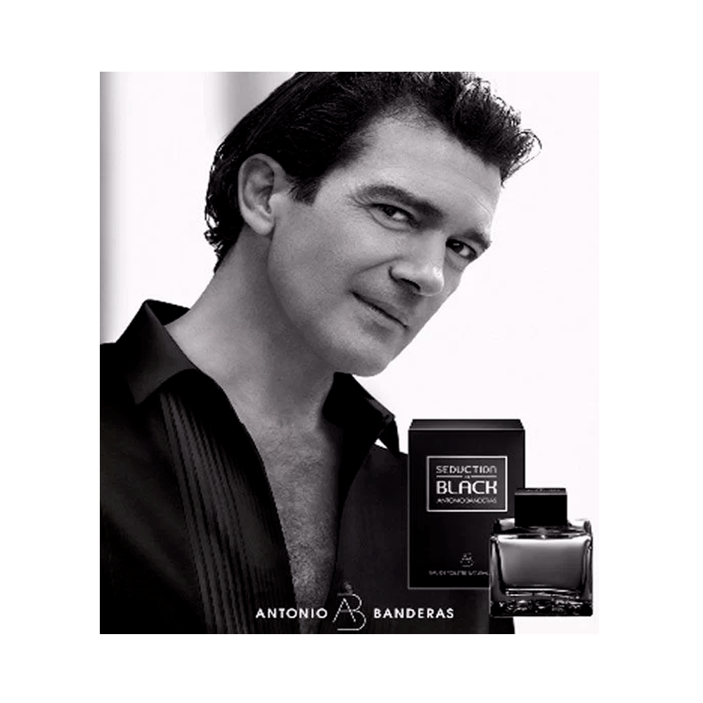 Antonio Banderas Seduction Black for Men Eau de Toilette Perfume Masculino 50 ml