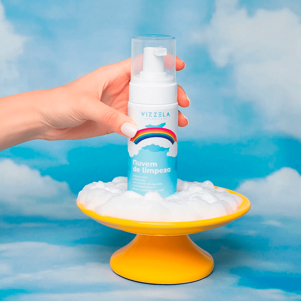 Espuma De Limpeza Facial Vizzela Nuvem De Limpeza 150Ml