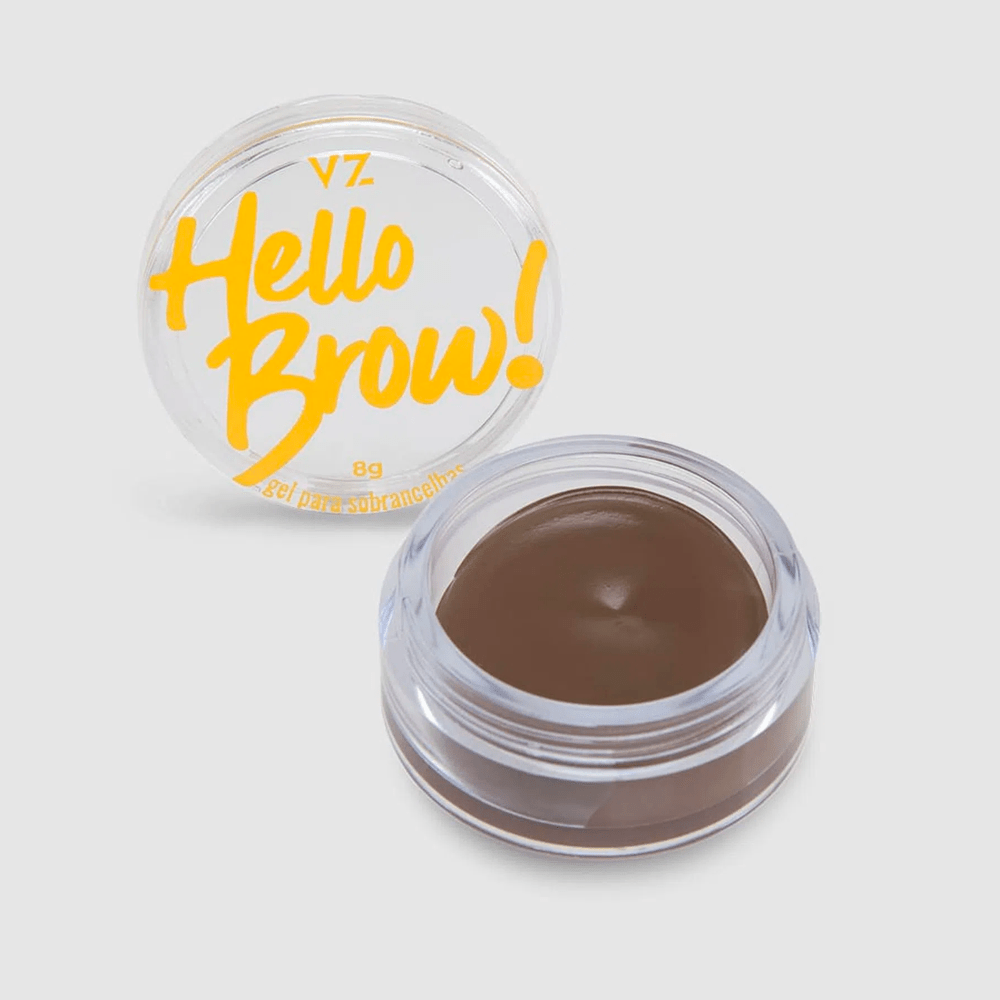 Gel Para Sobrancelhas Vizzela Hello Brow! Marrom Claro 8g